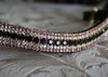 Amethyst, clear and light rose megabling curve browband