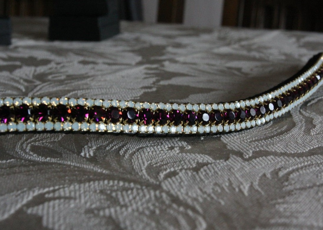 Amethyst and opal browband