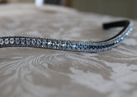 Equiture Swarovski Montana blue tiffany fade crystal browband