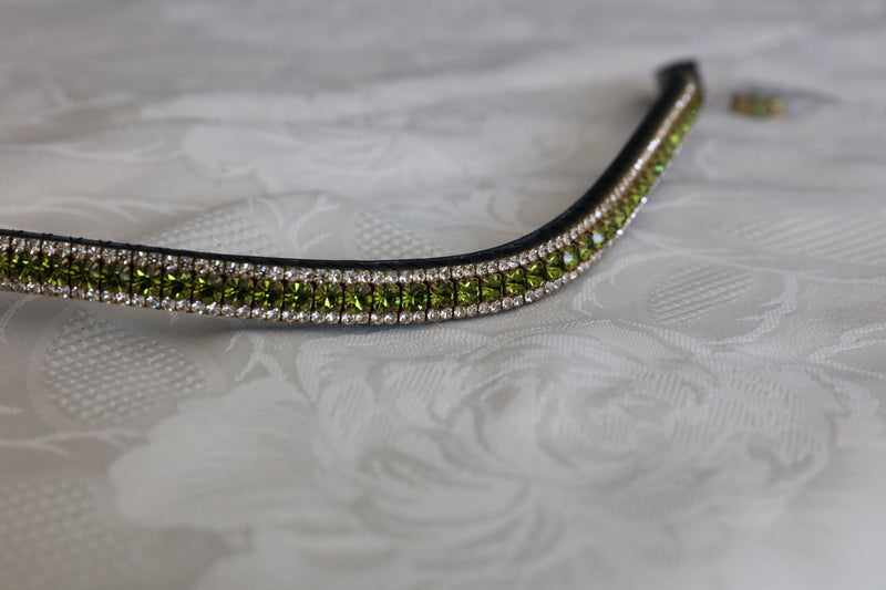 Equiture Olivine and honey browband