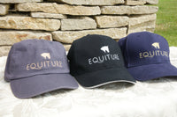 Equiture cap in Navy and Gold