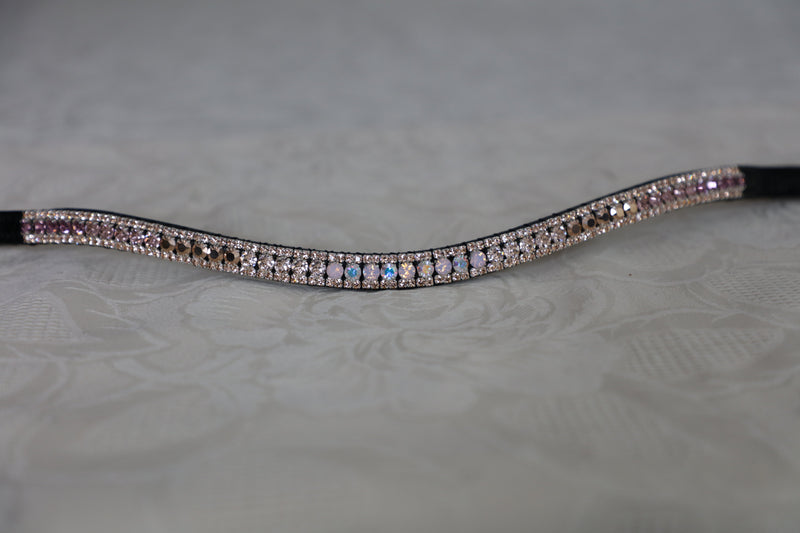 Equiture Swarovski Tiffany rose gold fade browband