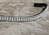 Equiture Pearl and clear crystal browband