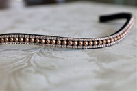 Equiture Swarovski Rose gold pearl browband