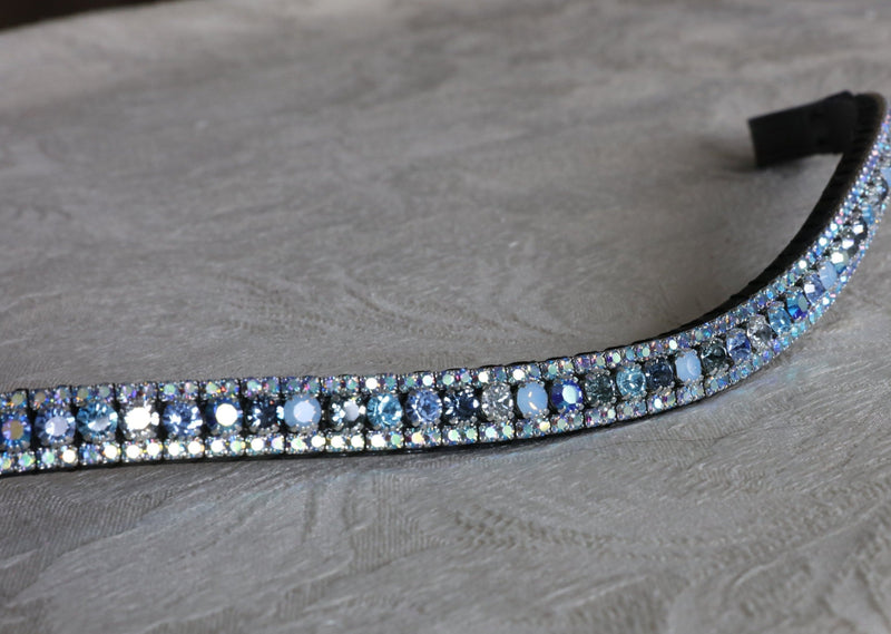 Equiture Swarovski Pegasus and Sapphire ab browband