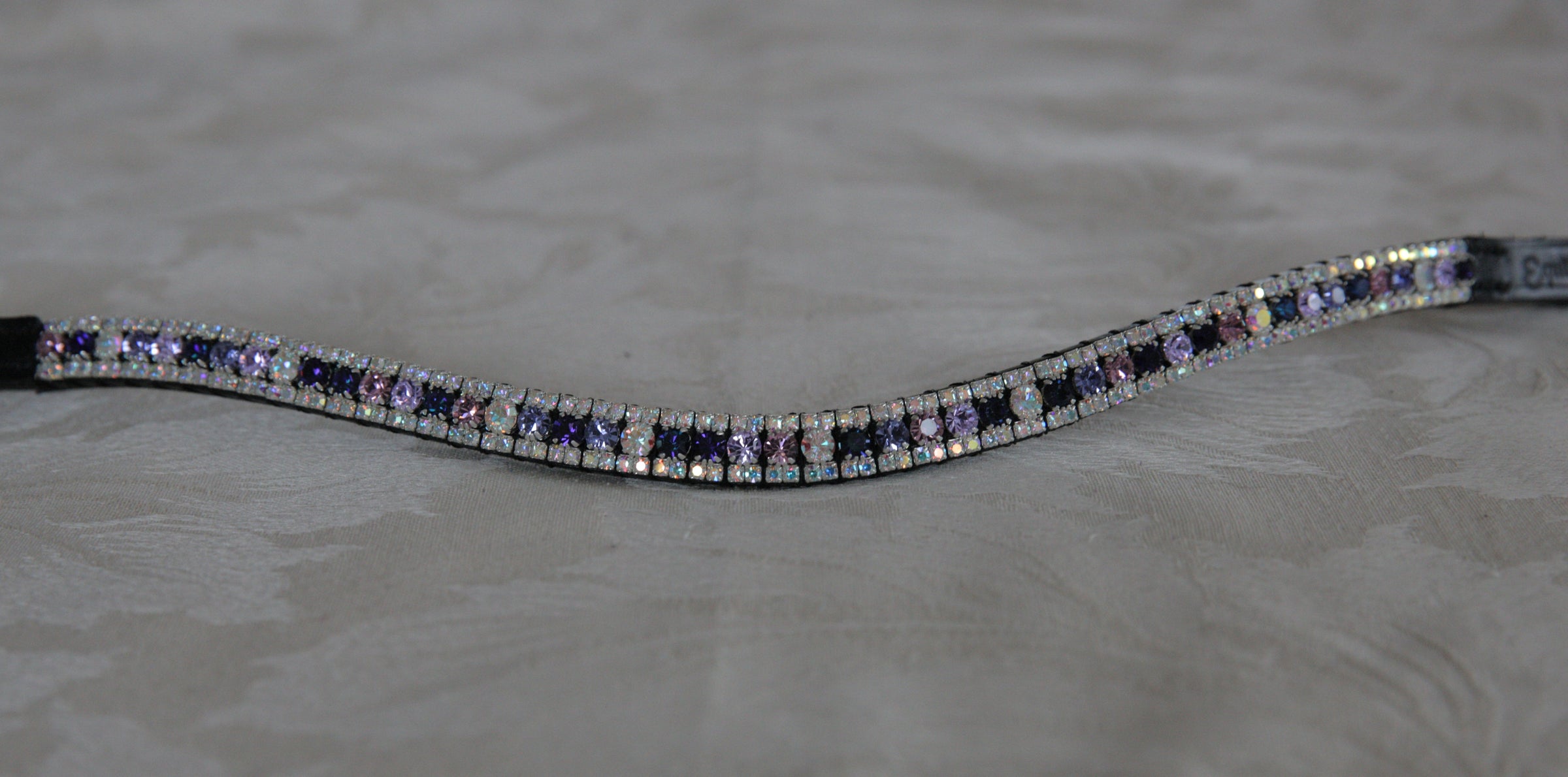 Equiture Swarovski Tiffany Purple Unicorn browband