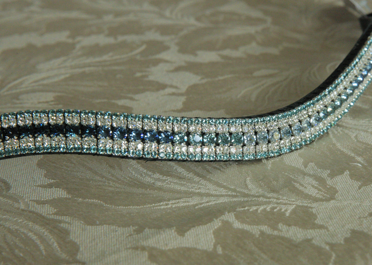 Blue megabling fade swarovski tiffany browband