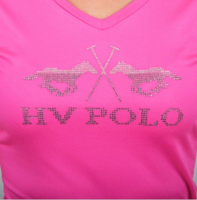 HV Polo Neon Fuchsia favouritas crystal t-shirt