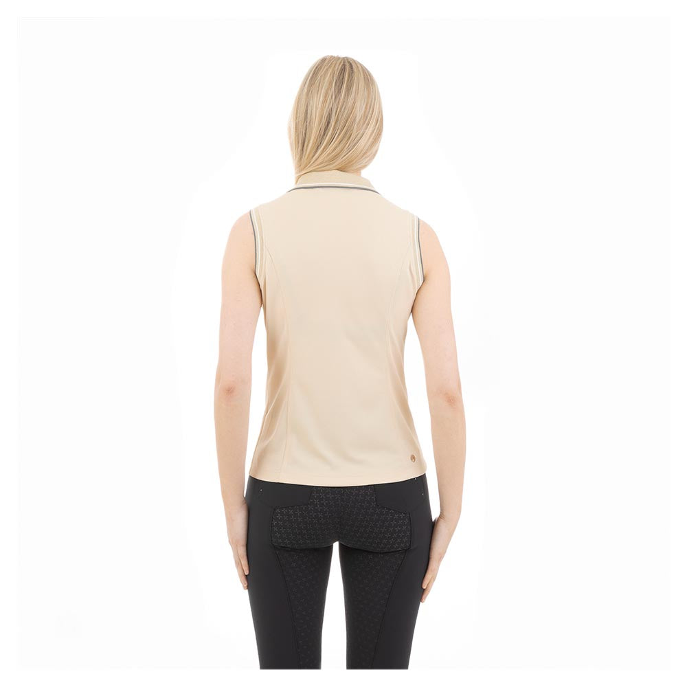 Anky Frosted Almond sleeveless polo top- 1 XL left