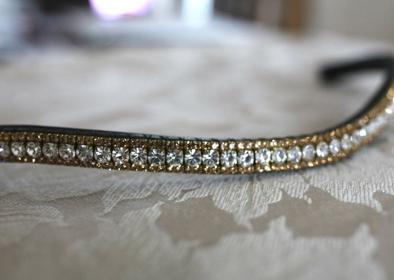 clear and light colorado crystal browband 