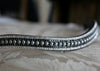 Silver pearl megabling curve browband