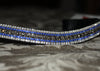 Equiture Black diamond, sapphire and clear megabling curve browband