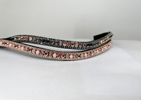 Equiture Swarovski Stormy Rose Gold browband