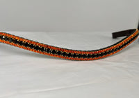 Equiture Jet and sun orange browband