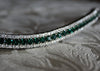 Emerald and clear browband