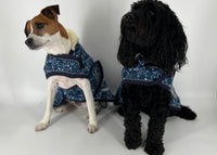 Imperial riding navy bloom raincoat Dog Rug