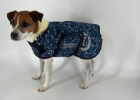 Imperial riding navy bloom raincoat Dog Rug