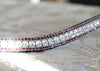 Clear and amethyst browband
