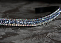Light sapphire and iridescent  browband