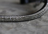 Fading clear- black diamond and jet browband