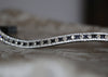 Swarovski Tiffany alternating graphite and silver shade browband