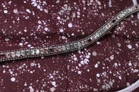 Equiture Swarovski Blackberry Grey wave fade browband