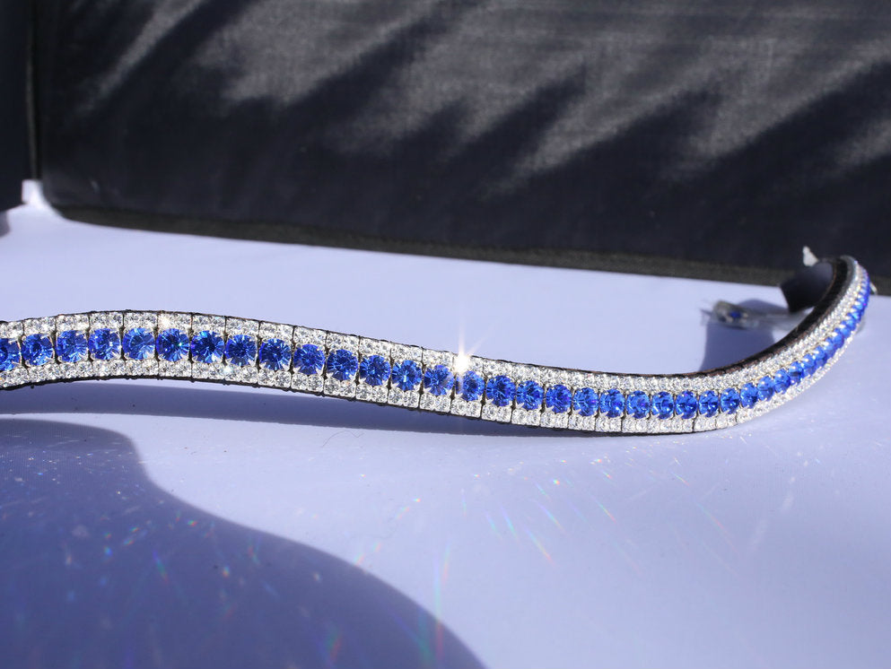 Equiture Sapphire and clear browband