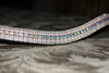 Equiture Iridescent, rose opal and clear megabling curve browband