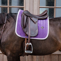 Kentucky velvet royal purple contrast dressage saddlepad