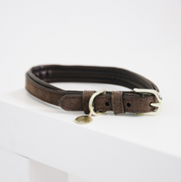 Kentucky Velvet leather dog collar