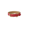 Kentucky Vegan leather Red dog collar