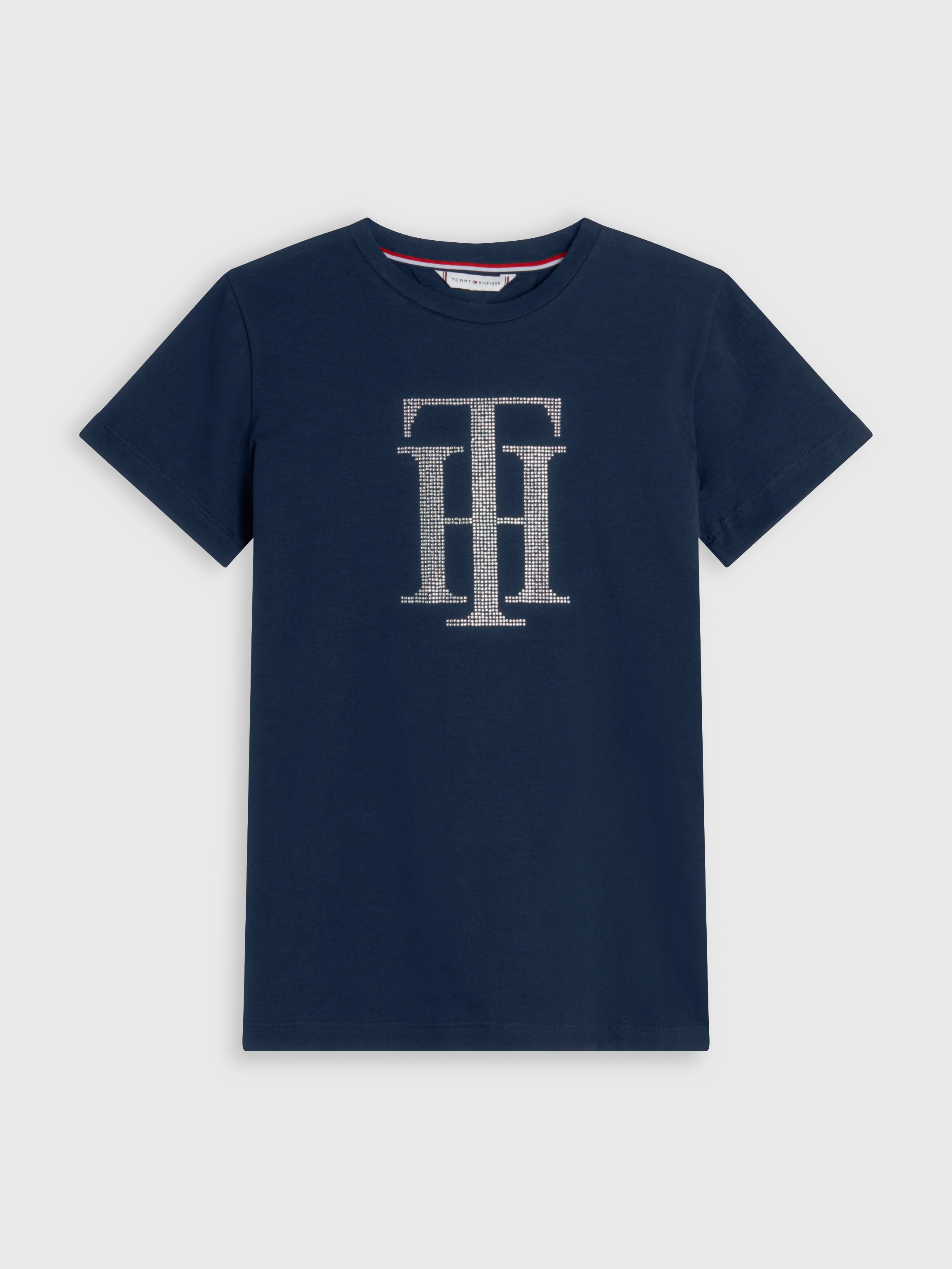 Tommy Hilfiger Rhinestone t-shirt in Desert sky