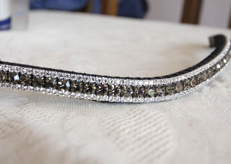 Black diamond and clear browband