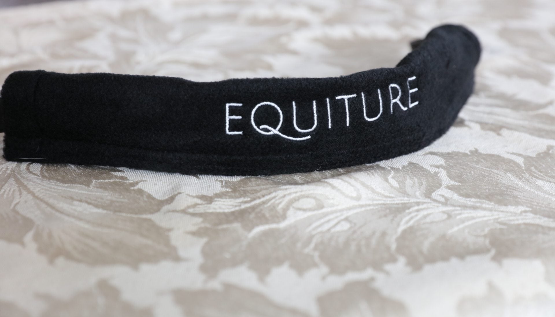 Equiture Swarovski tiffany clear crystal and jet megabling curve browband