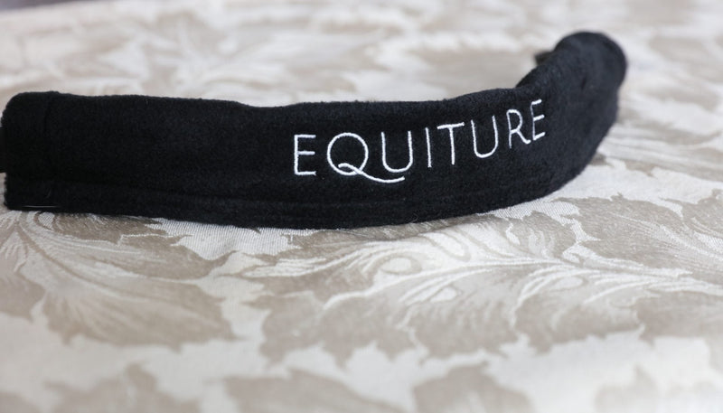 Equiture Swarovski tiffany clear crystal and jet megabling curve browband