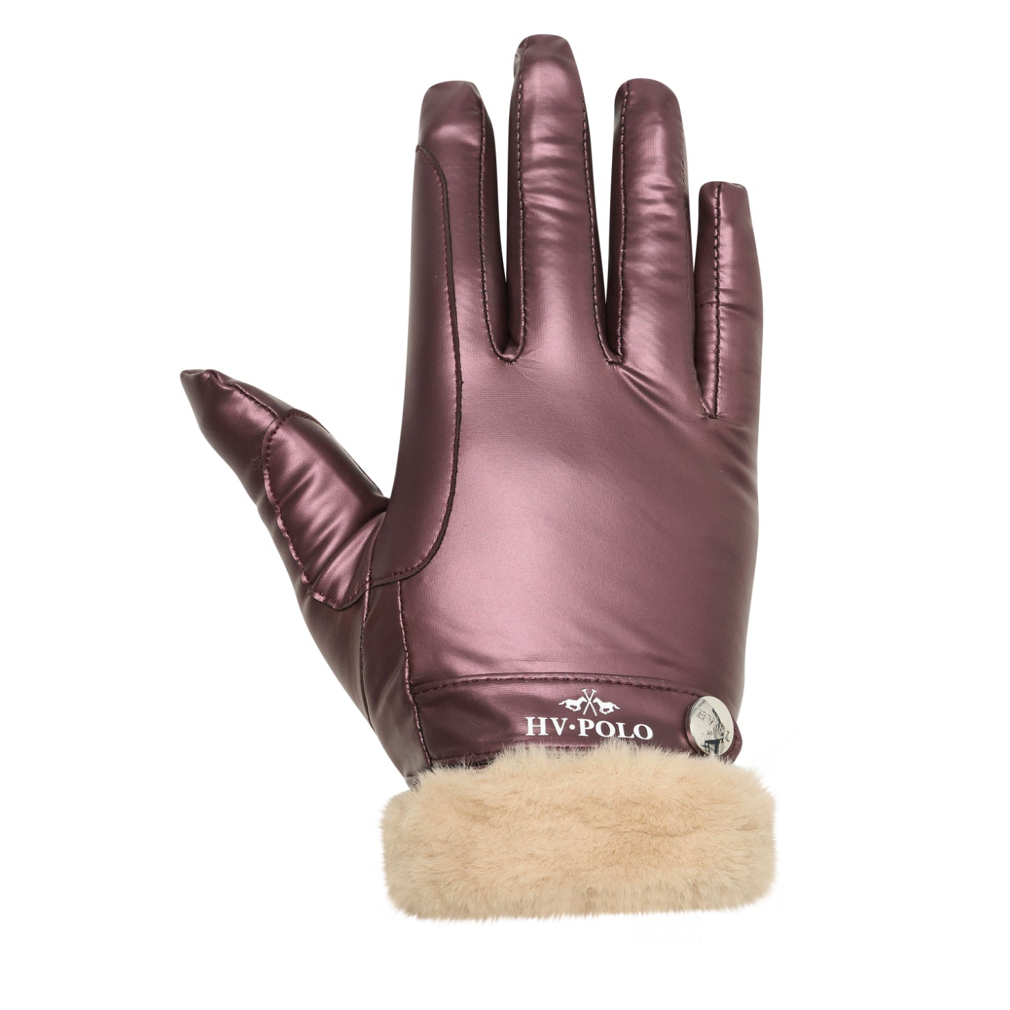 HV Polo Garnet glam dark berry metallic winter gloves