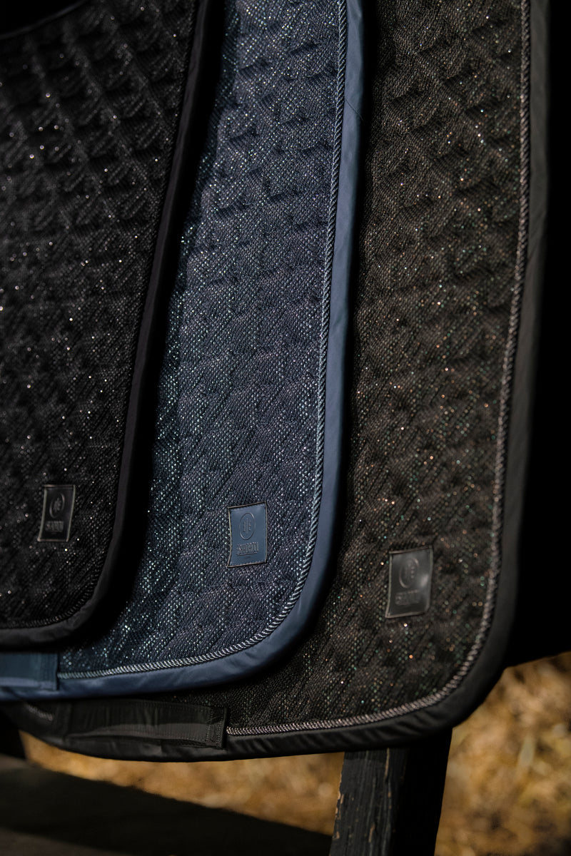 Eskadron Essence dark Olive glitter mesh saddlepad