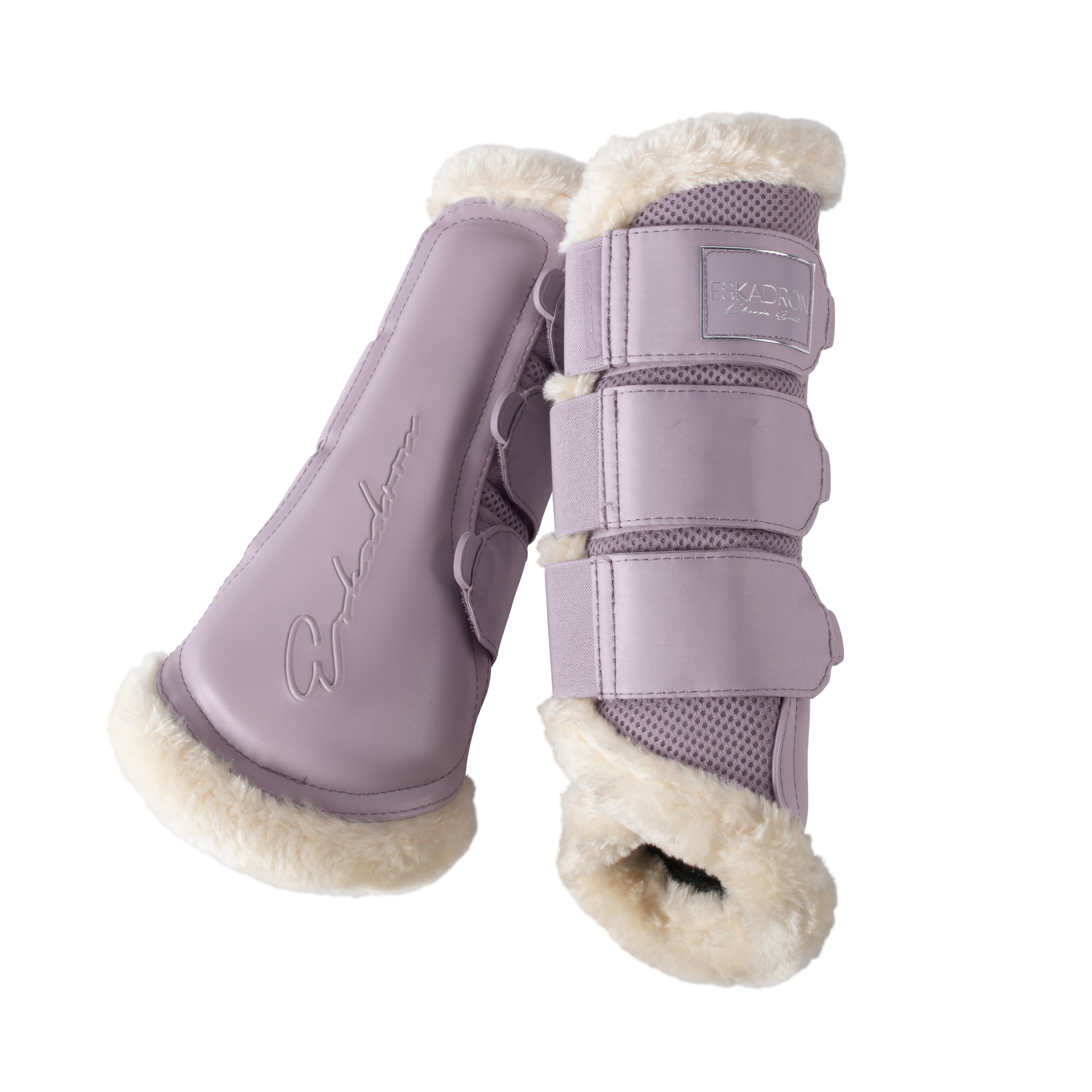 Eskadron Silk Purple mesh breathable brushing boots Matchy Dressage