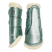 Imperial riding lovely metallic sage boots- 1 medium left