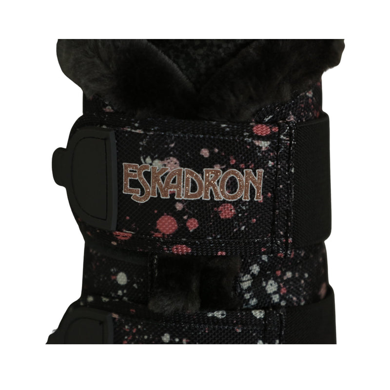 Eskadron Matchy Dressage Exclusive Stormy Rose graffiti faux fur brushing boots