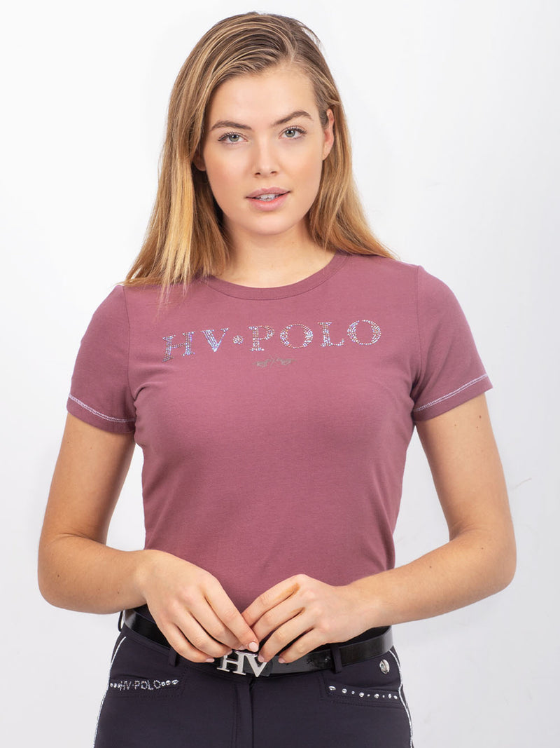 HV Polo Dusty mauve luxury t-shirt- small left