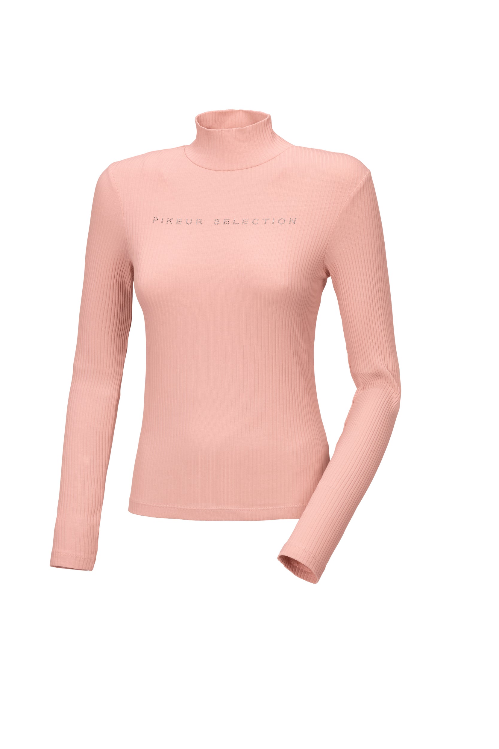 Pikeur roll neck top in Powder rose