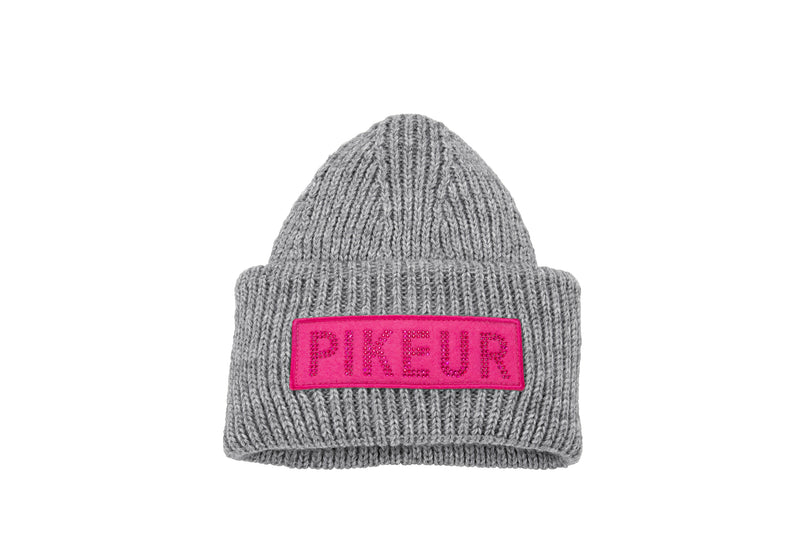 Pikeur grey melange/ pink winter hat