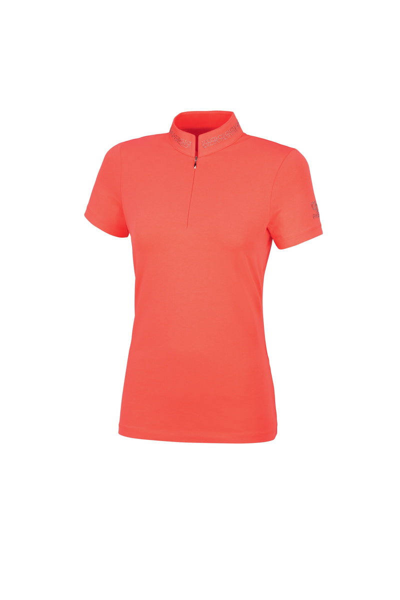 Pikeur Vroni Coral red short sleeve shirt