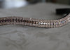 Equiture Swarovski Tiffany rose gold fade megabling curve browband