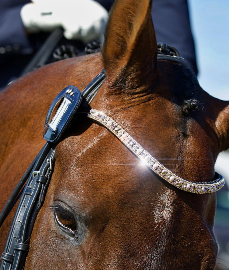 Equiture Swarovski tiffany rose gold browband