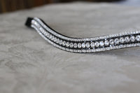 Equiture Custom Swarovski Megabling curve browband