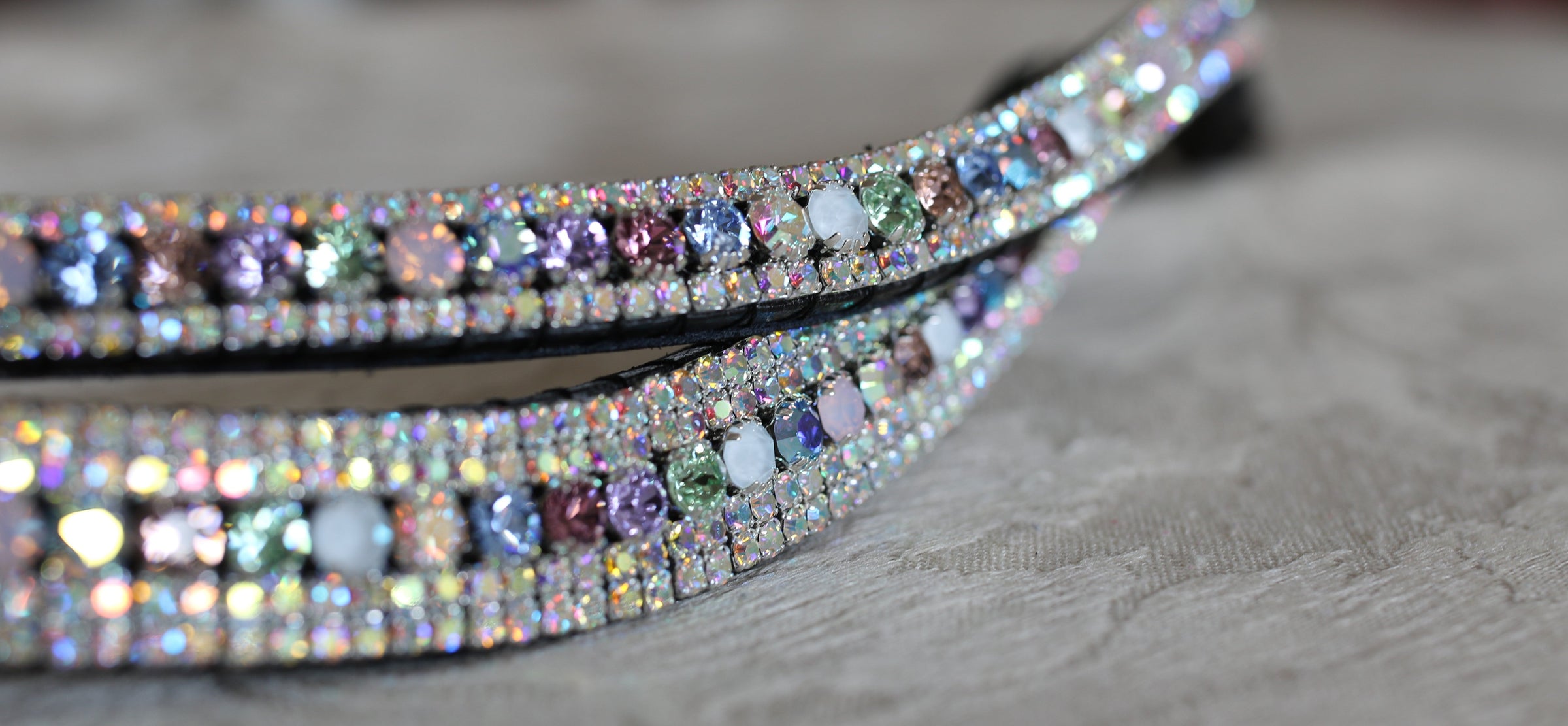 Equiture Swarovski Tiffany unicorn browband