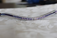 Equiture Swarovski Tiffany purple fade browband